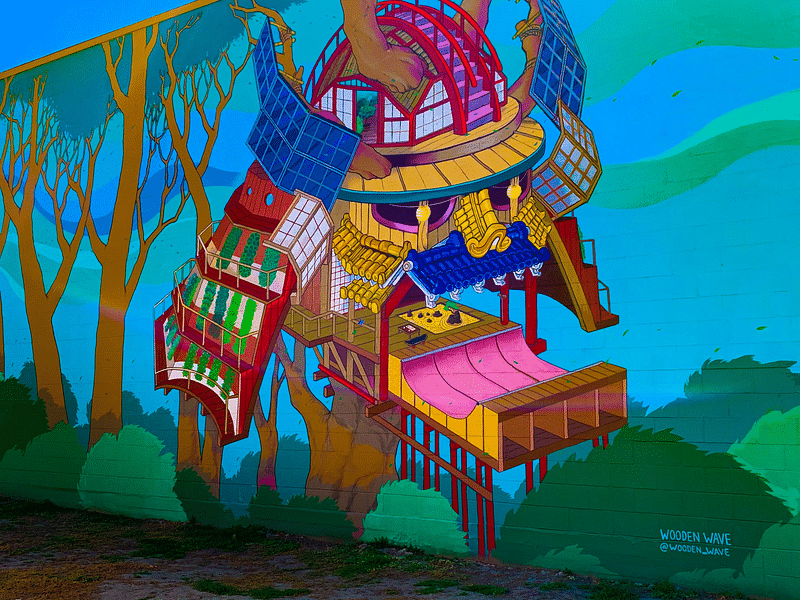 mural in San Jose by artist Roxy & Matt Ortiz.
