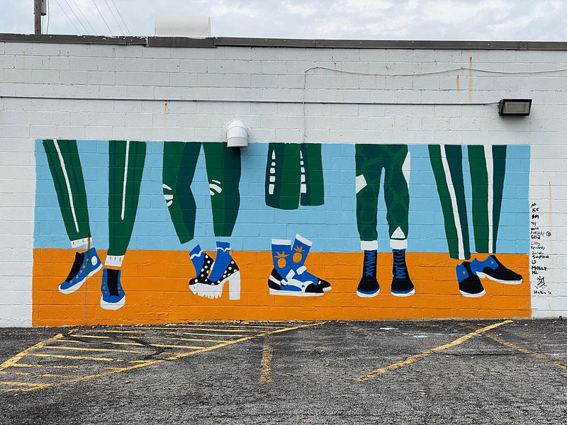 mural in Columbus by artist unknown.