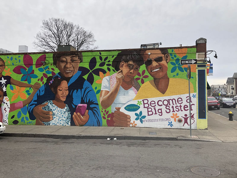 mural in Boston by artist unknown.