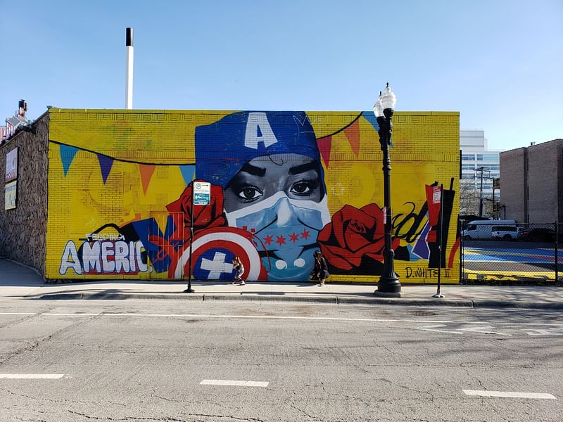 mural in Chicago by artist Dwight White II.