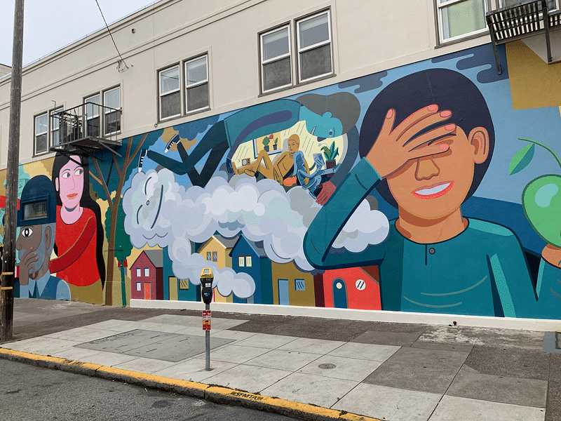 mural in San Francisco by artist Jason Jagel.