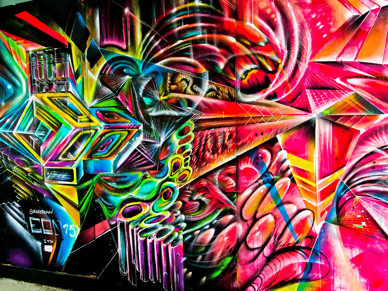 mural in San Francisco by artist Eon75.