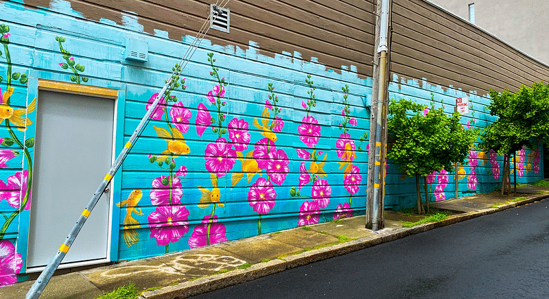 mural in San Francisco by artist unknown.