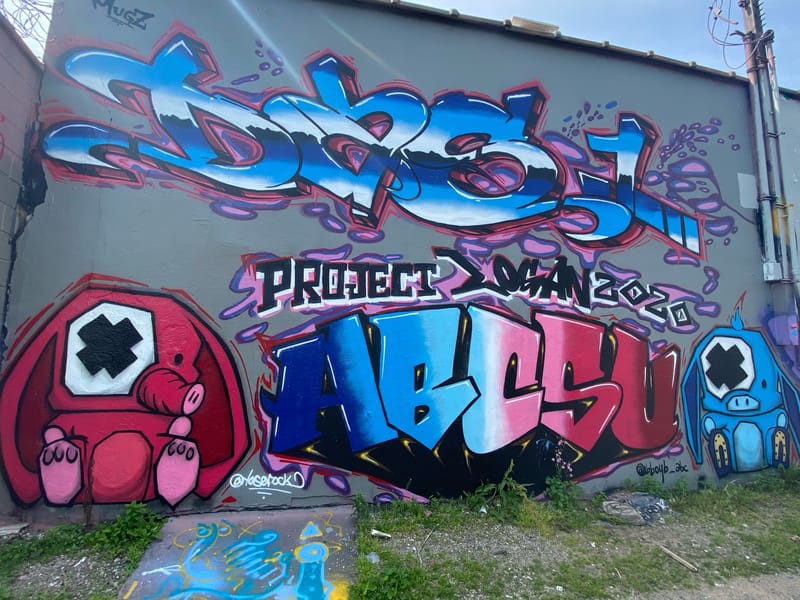 mural in Chicago by artist BboyB ABC.