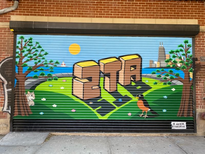 mural in Chicago by artist Deal35.