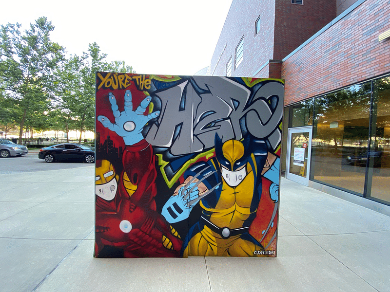mural in Columbus by artist unknown.