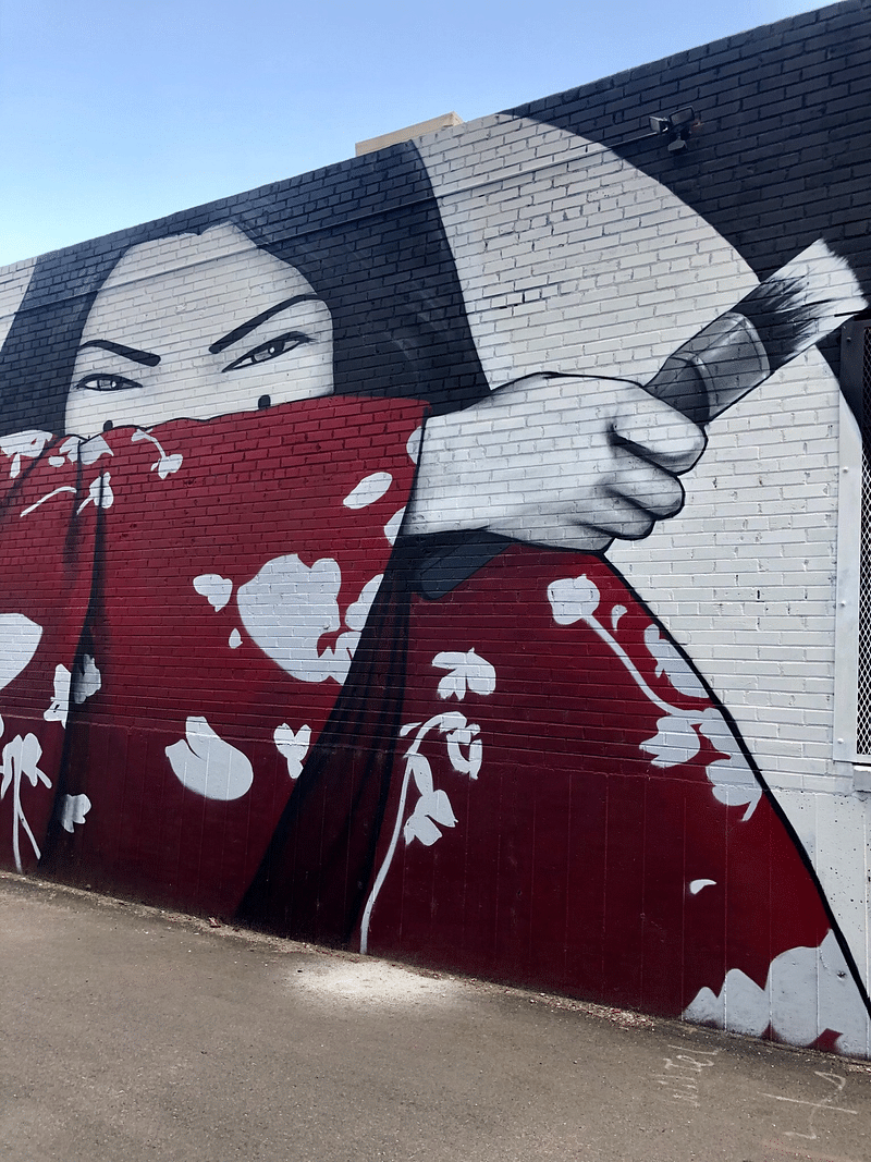 mural in Denver by artist Casey Kawaguchi.