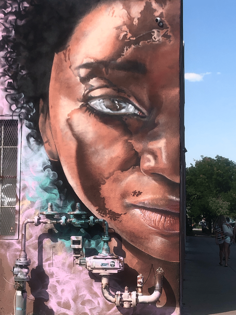 mural in Denver by artist unknown.