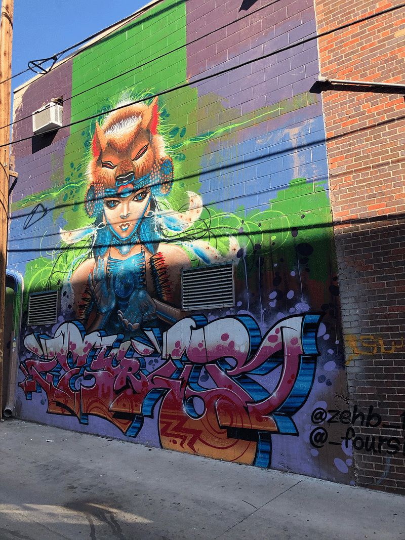 mural in Denver by artist unknown.