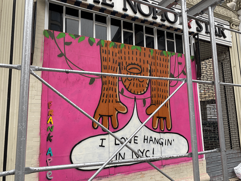 mural in New York by artist unknown.