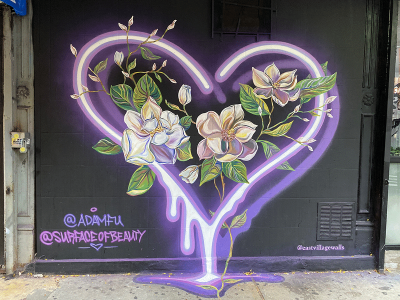 mural in New York by artist Adam Kiyoshi Fujita.