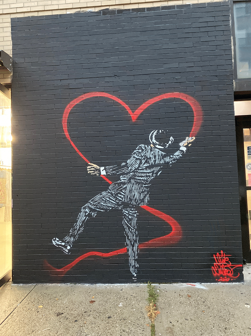 mural in New York by artist Nick Walker.