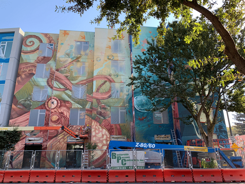 mural in Sacramento by artist unknown.