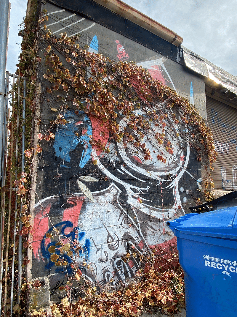mural in Chicago by artist Lady Luuz.