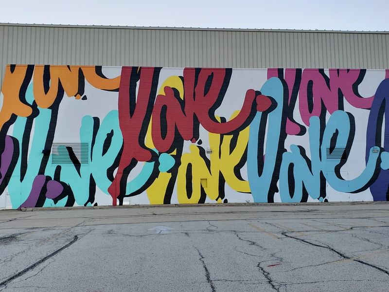 mural in Vernon Hills by artist Ruben Rojas.
