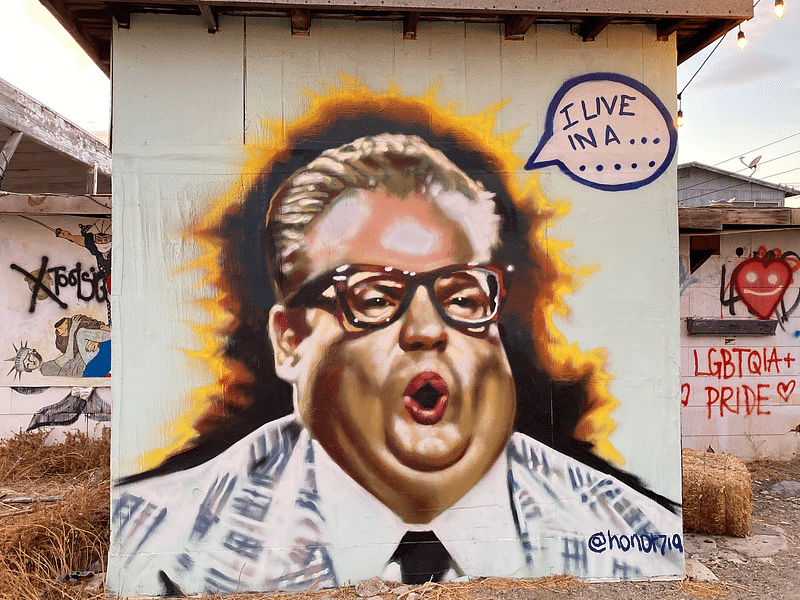 mural in Niland by artist Honor One.