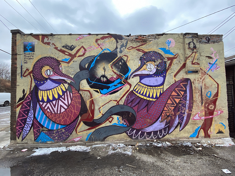 mural in Chicago by artist Rodrigo Oñate Roco.