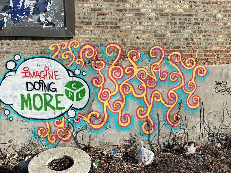 mural in Chicago by artist unknown.