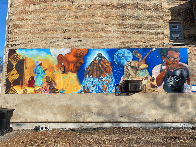 mural in Chicago by artist unknown.