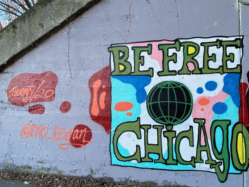 mural in Chicago by artist unknown.