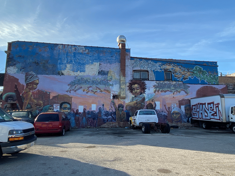 mural in Chicago by artist unknown.