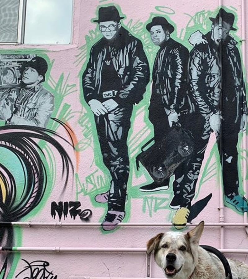 mural in Austin by artist Niz.