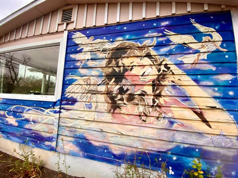 mural in Austin by artist Niz.