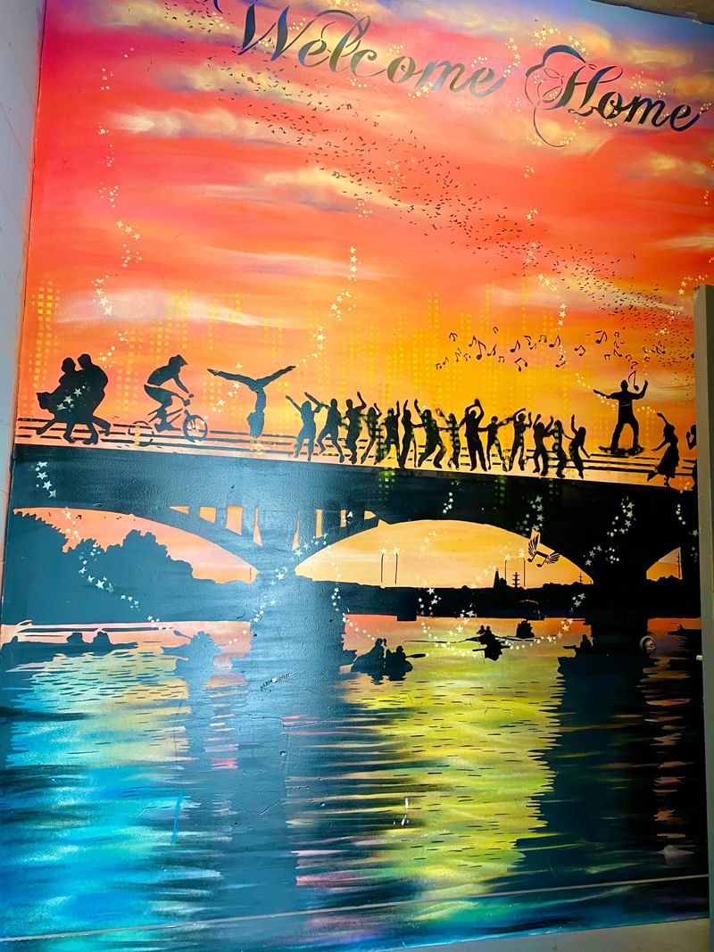 mural in Austin by artist Niz.