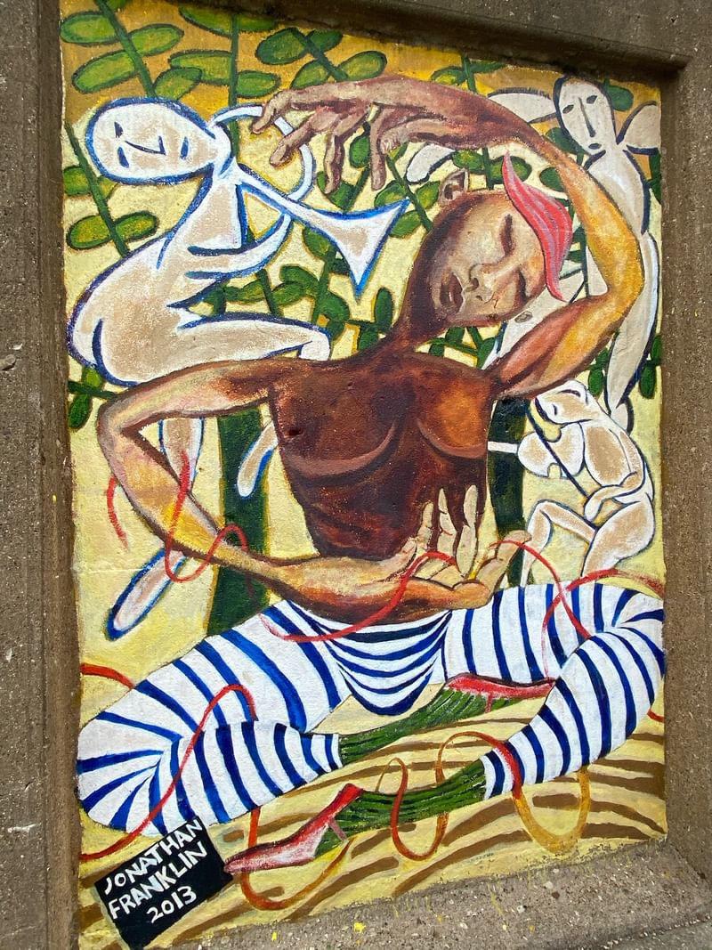 mural in Oak Park by artist unknown.