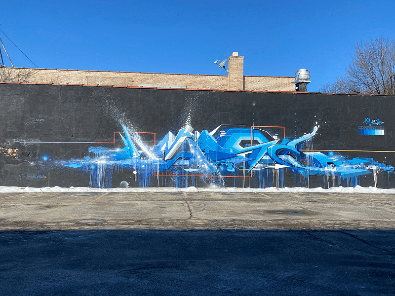 mural in Chicago by artist Amuse126.