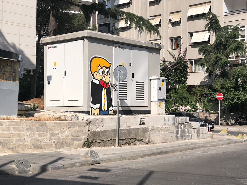 mural in  by artist FIST.