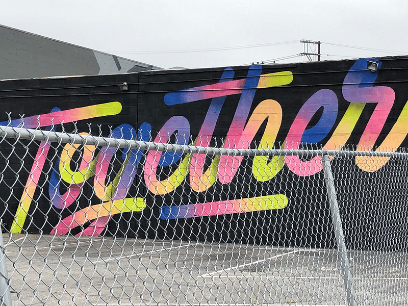 mural in Los Angeles by artist It's A Living.