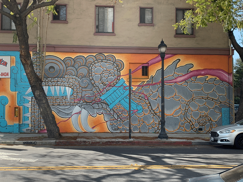 mural in San Jose by artist unknown.
