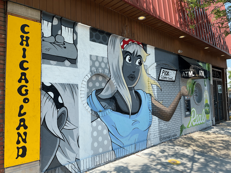 mural in Chicago by artist Jake Merten.