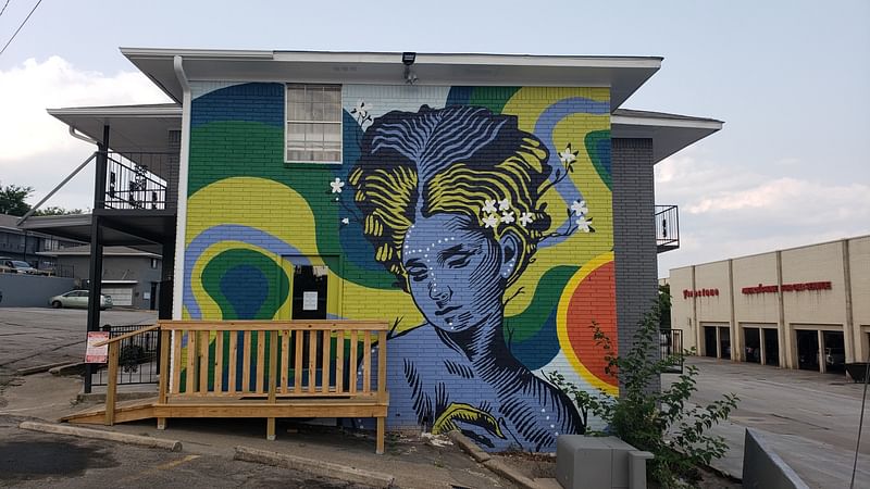 mural in Fort Smith by artist unknown.