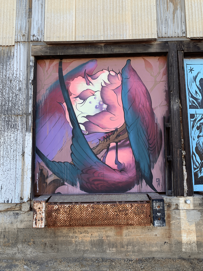 mural in Sacramento by artist unknown.