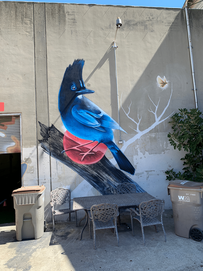 mural in Sacramento by artist unknown.