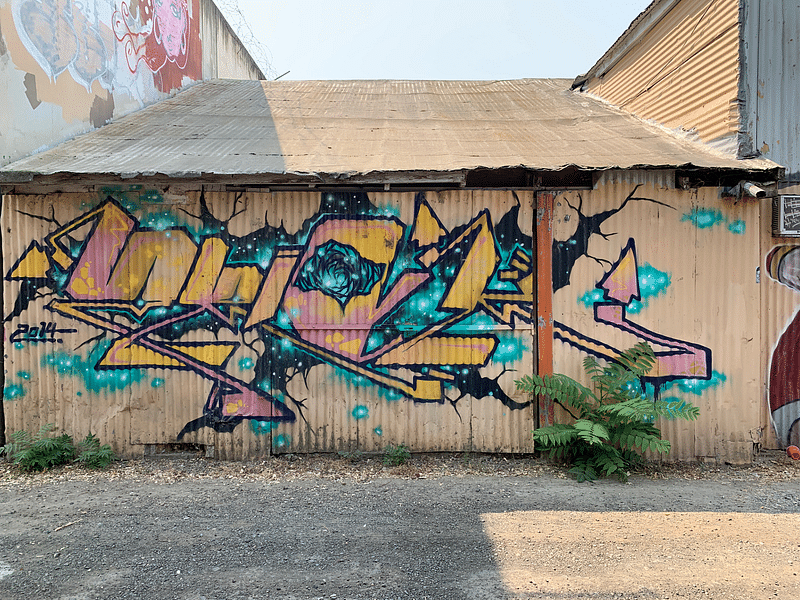 mural in Sacramento by artist unknown.