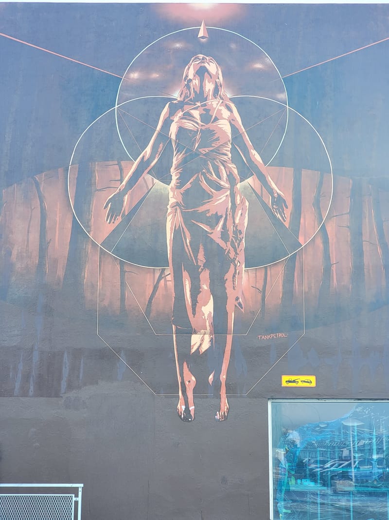 mural in Reykjavík by artist tankpetrol.