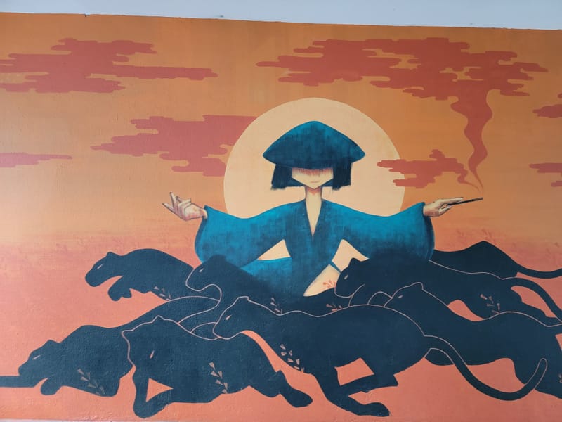 mural in Reykjavík by artist unknown.