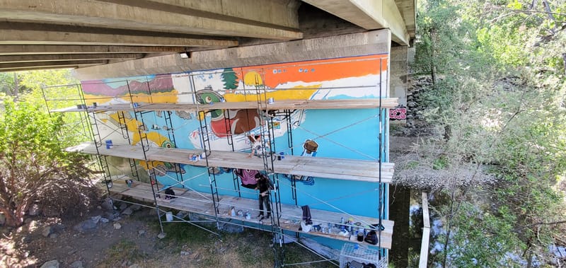 mural in Campbell by artist unknown.