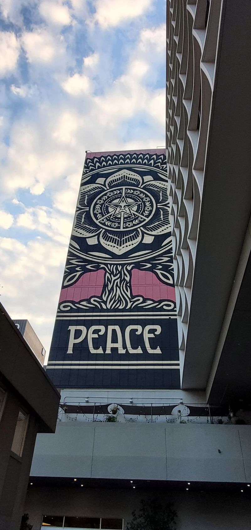 mural in Los Angeles by artist Shepard Fairey.