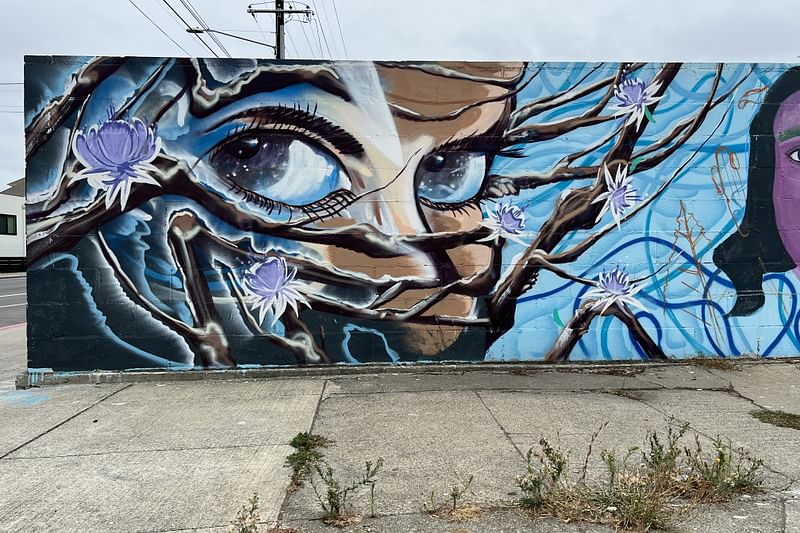 mural in Oakland by artist unknown.