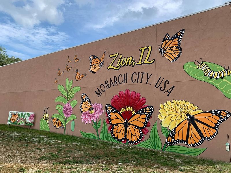 mural in Zion by artist unknown.