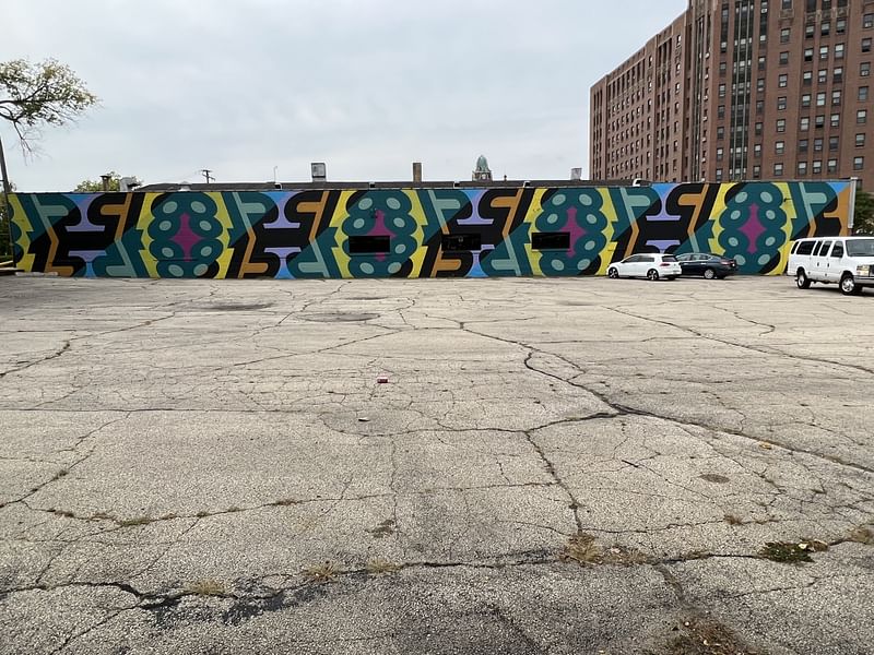 mural in Rockford by artist Jenny Ustick.