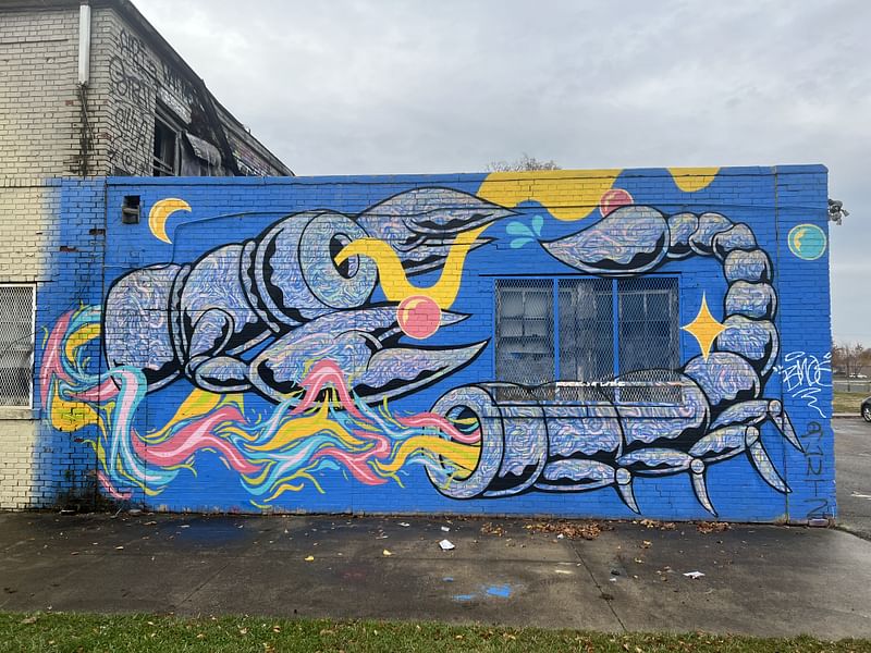 mural in Detroit by artist Eric Karbeling.