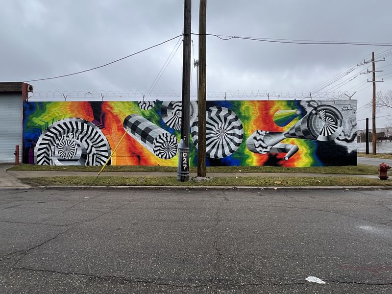 mural in Detroit by artist Joey Salamon.