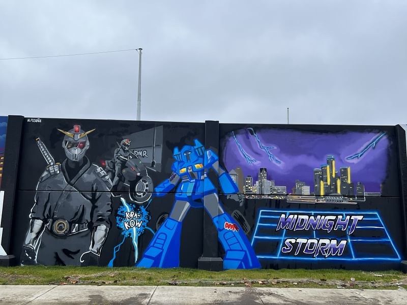 mural in Detroit by artist unknown.