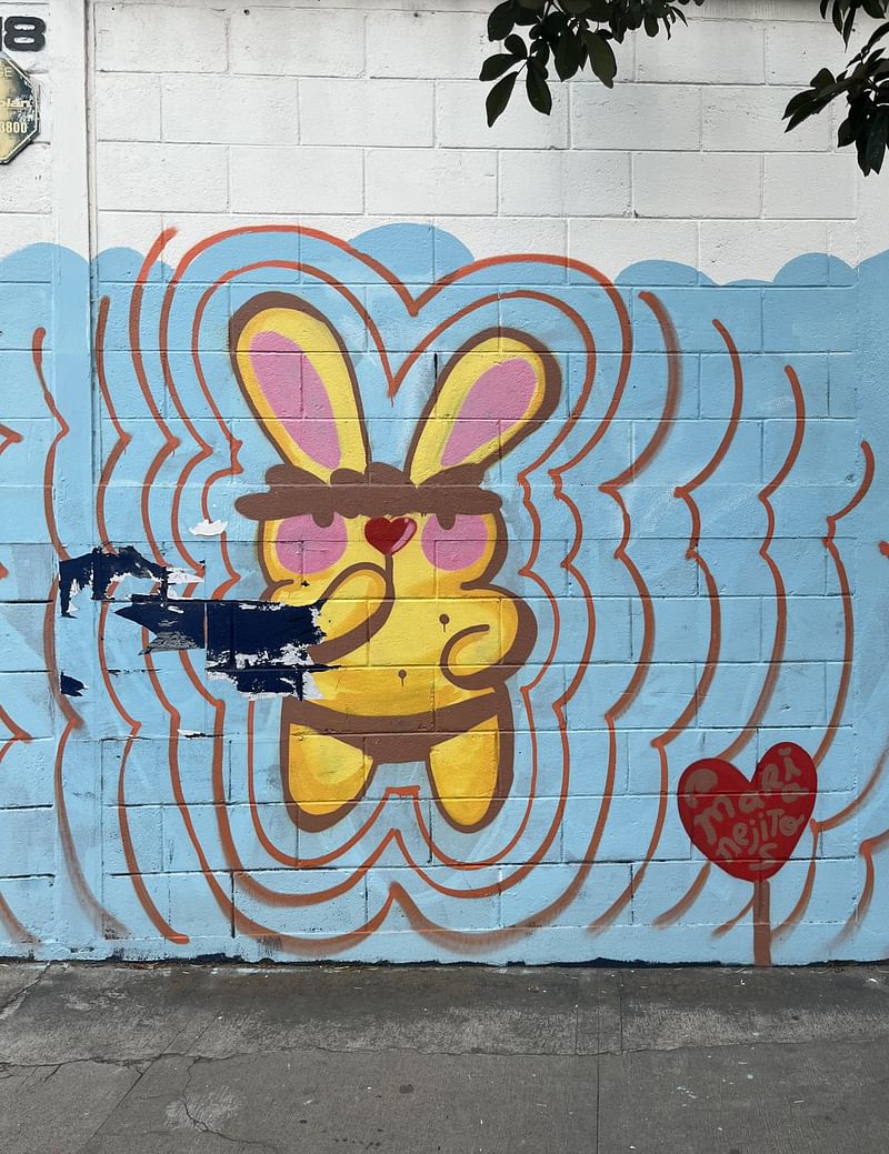 mural in Ciudad de Guatemala by artist María Ñejitos.