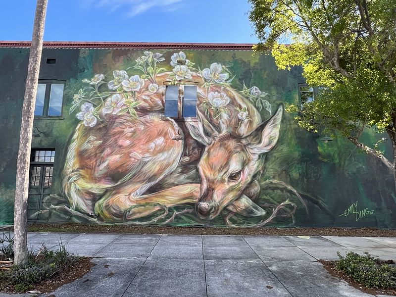 mural in St. Petersburg by artist Emily Ding.